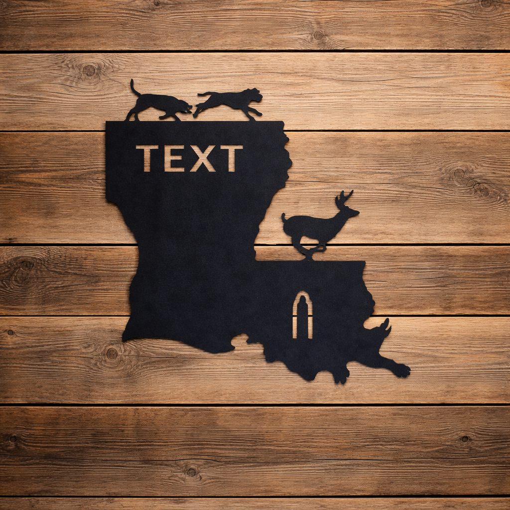 Hounds Running Deer Euro Mount Display