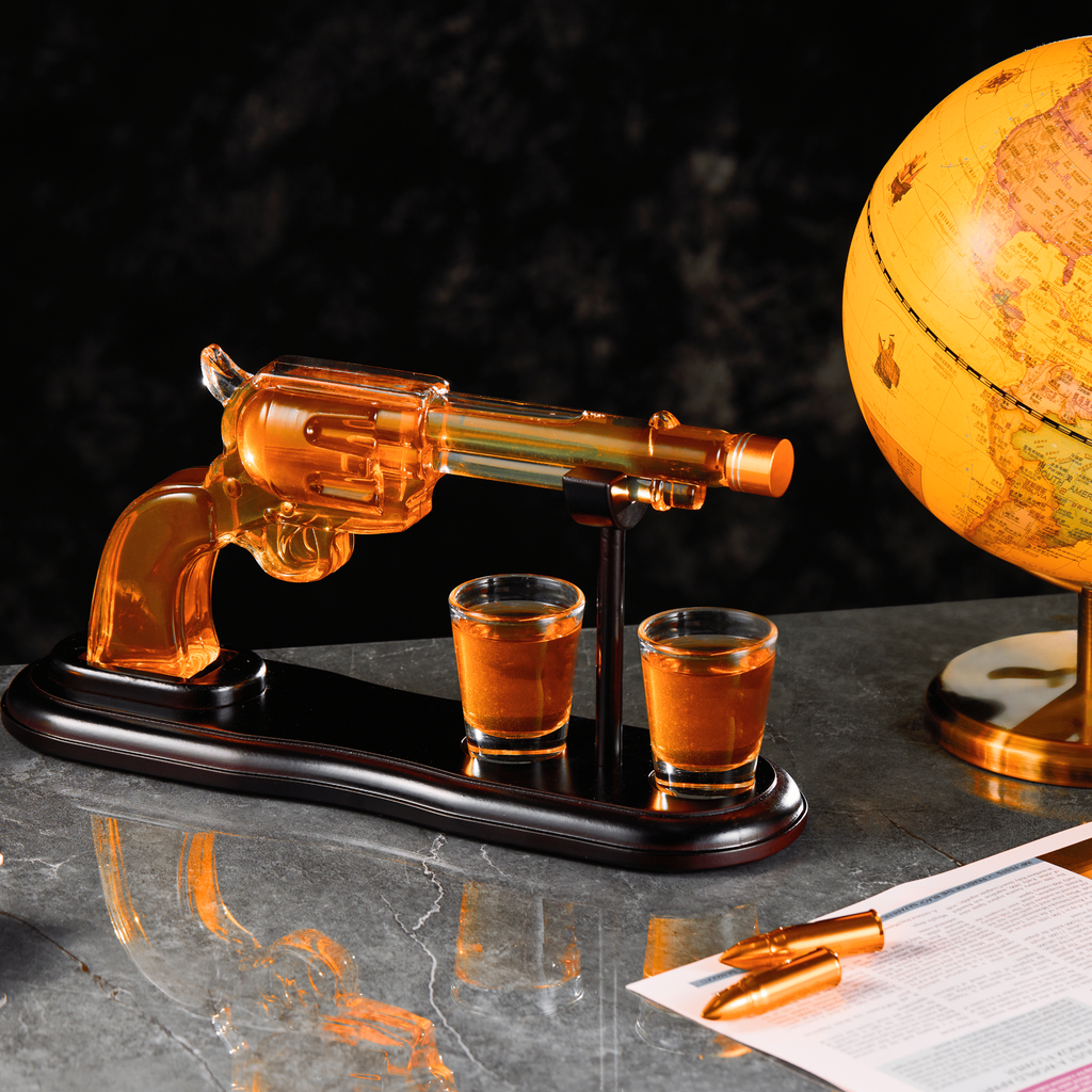 Gun Whiskey Decanter Set