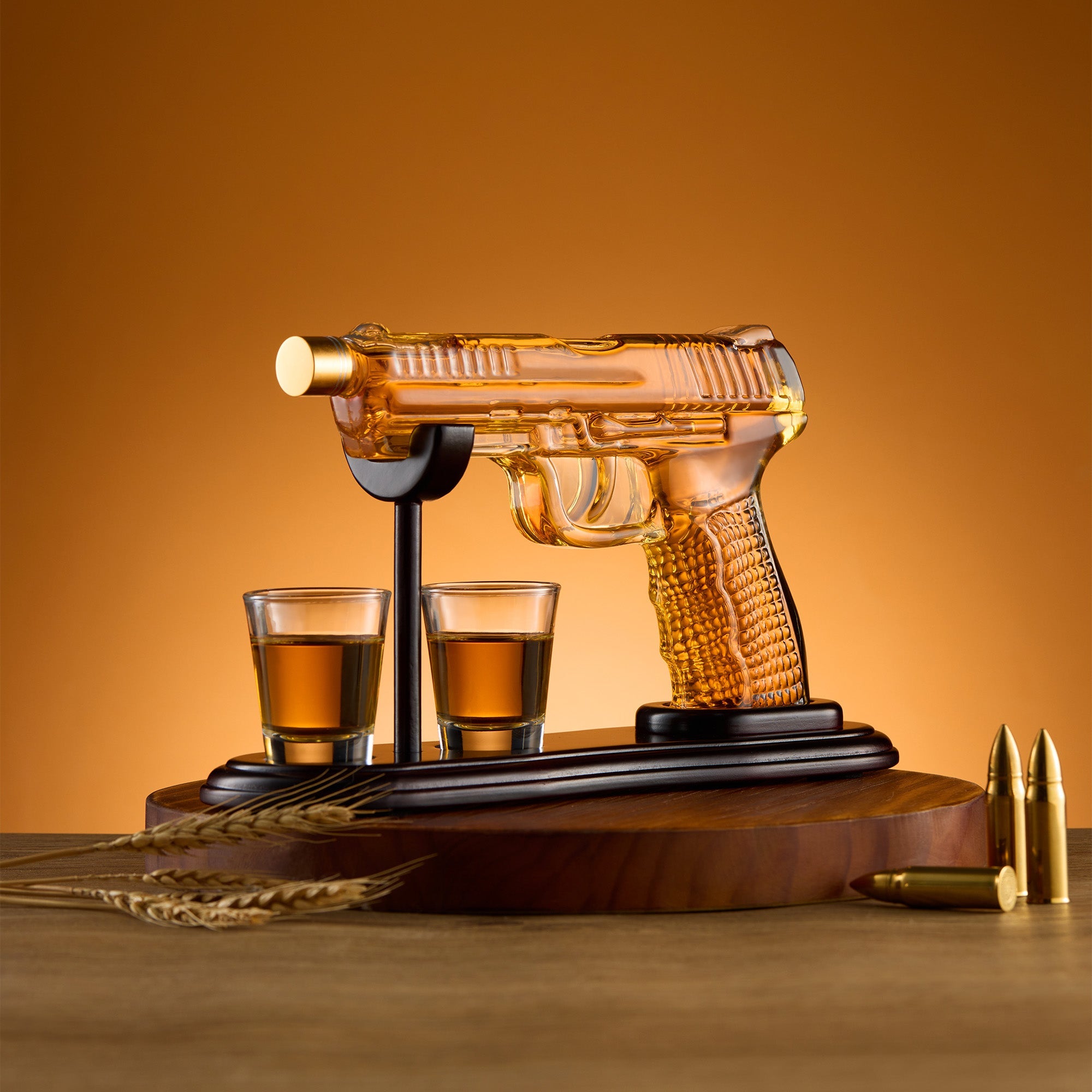 Gun Whiskey Decanter Set