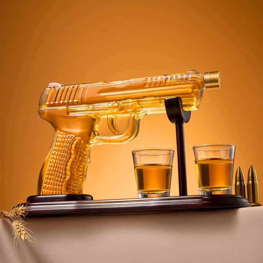 Gun Whiskey Decanter Set