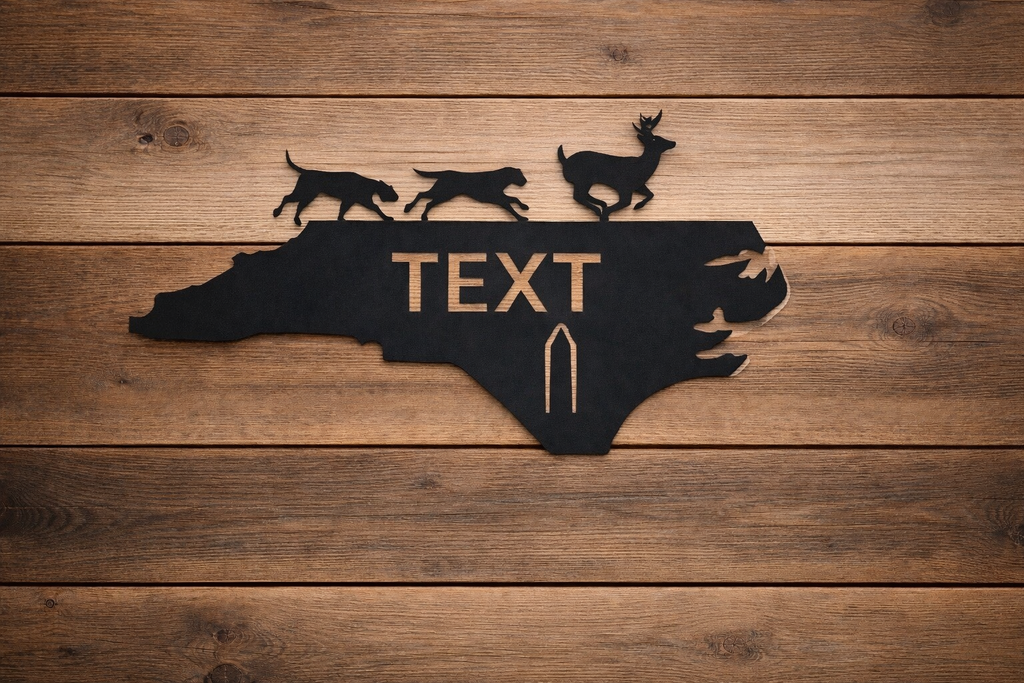 Hounds Running Deer Euro Mount Display