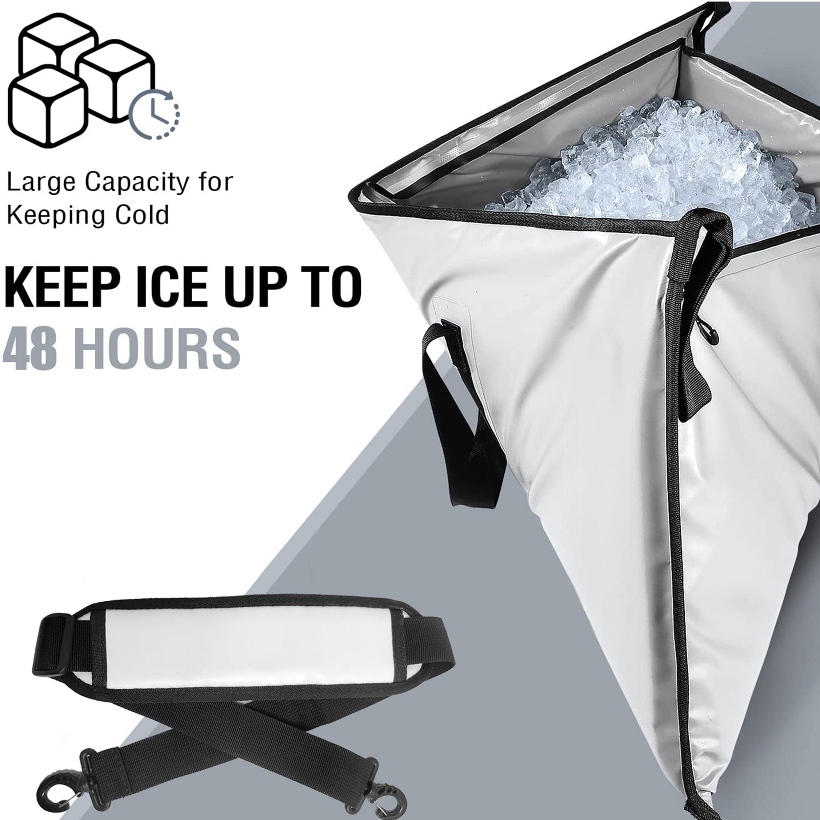 48x18'' Fish Cooler Bag With Waterproof Zipper