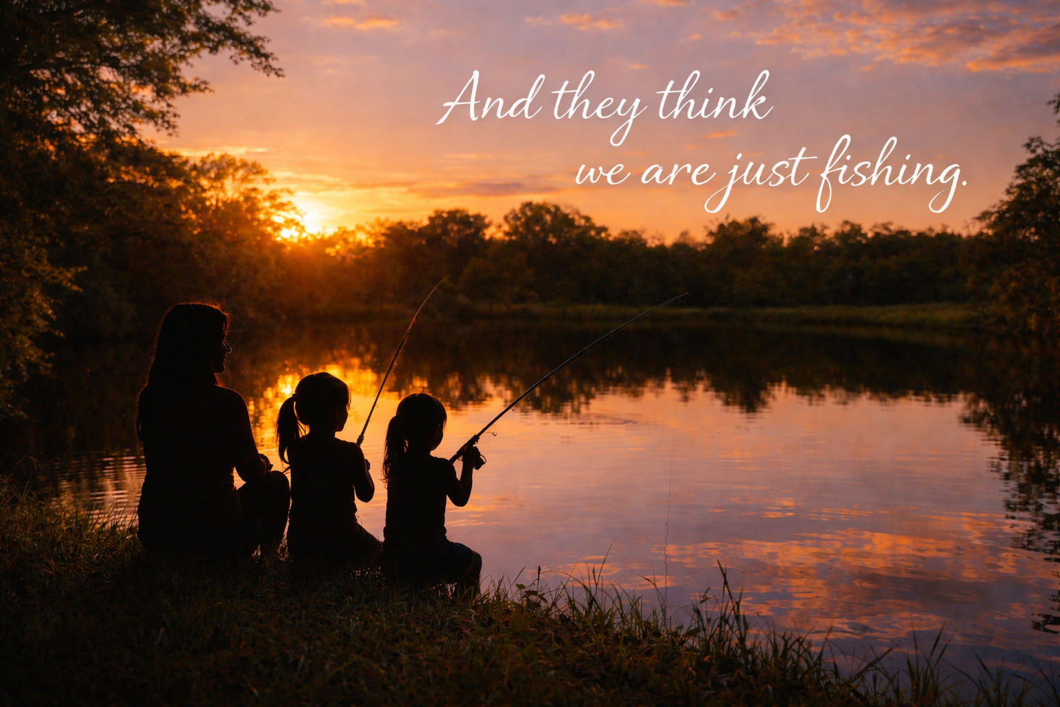 Family Fishing Canvas Wall Art – And They Think We Are Just Fishing