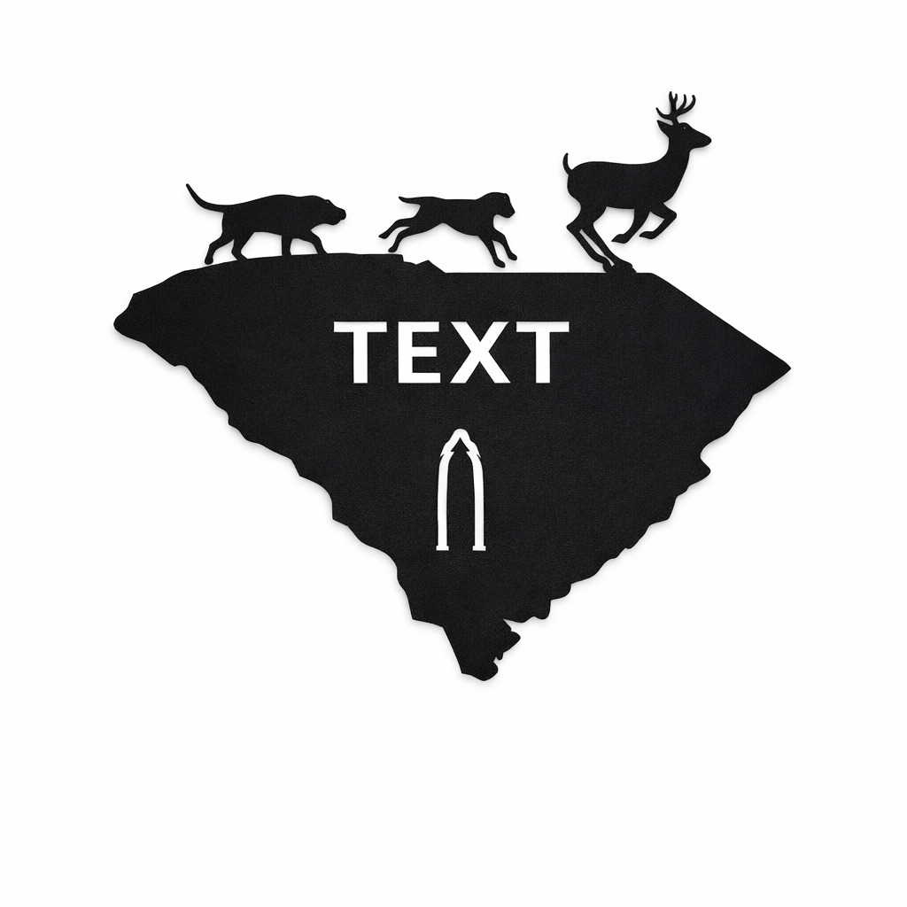 Hounds Running Deer Euro Mount Display