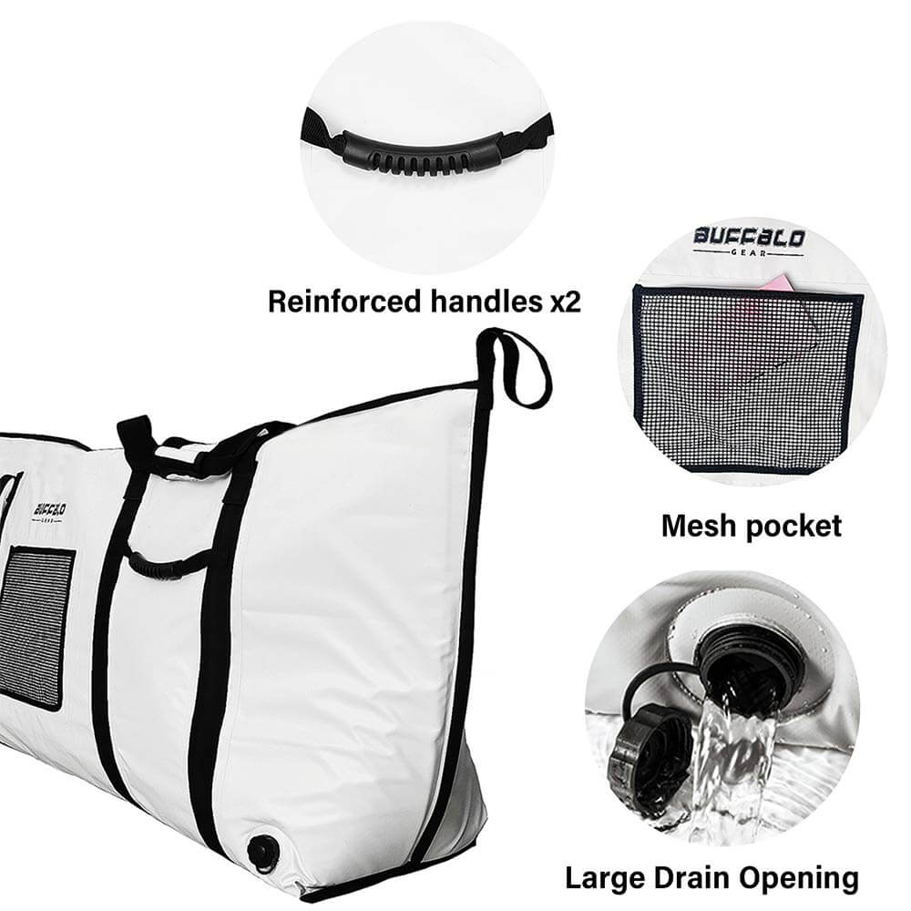 72x30'' Fish Cooler Bag With YKK Zipper, Flat Bottom