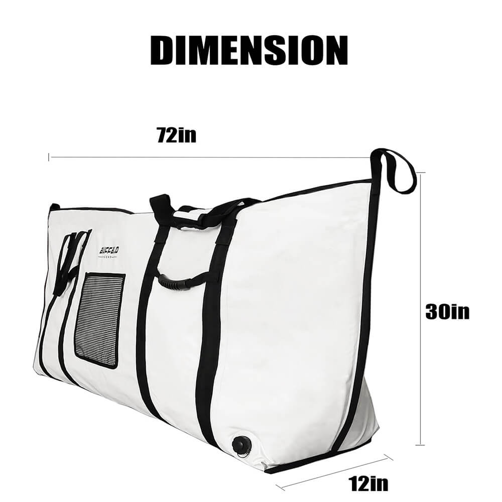 72x30'' Fish Cooler Bag With YKK Zipper, Flat Bottom