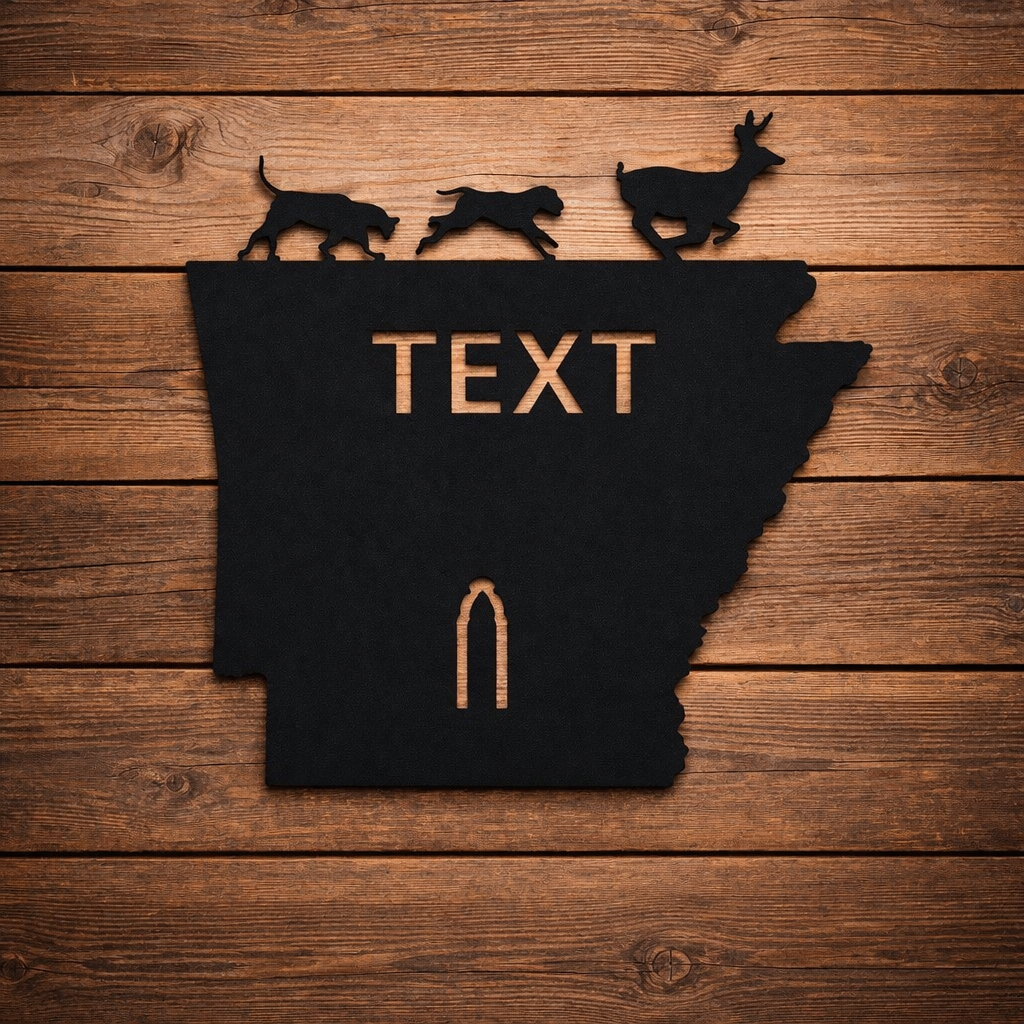 Hounds Running Deer Euro Mount Display