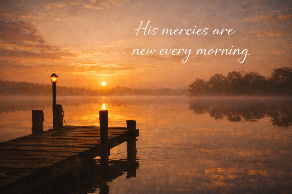 His Mercies Are New Every Morning Canvas Wall Art