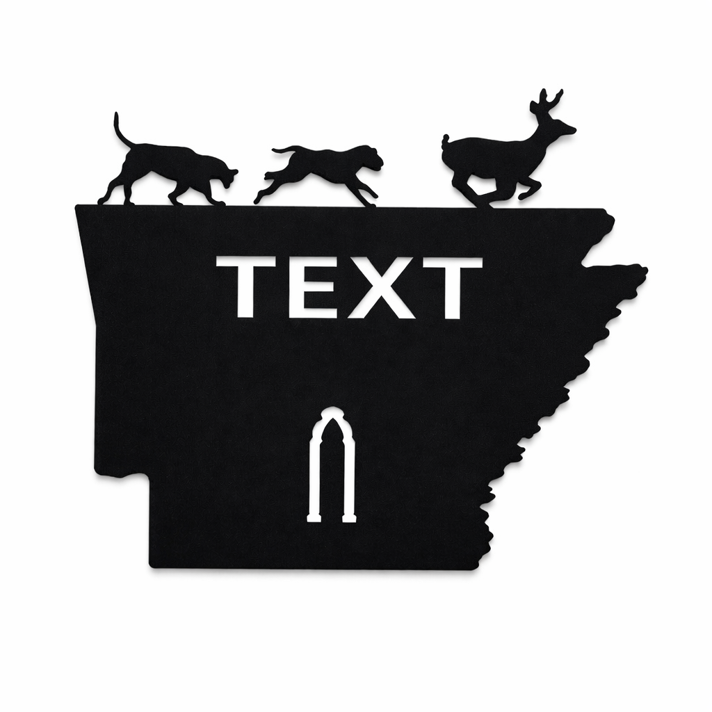 Hounds Running Deer Euro Mount Display