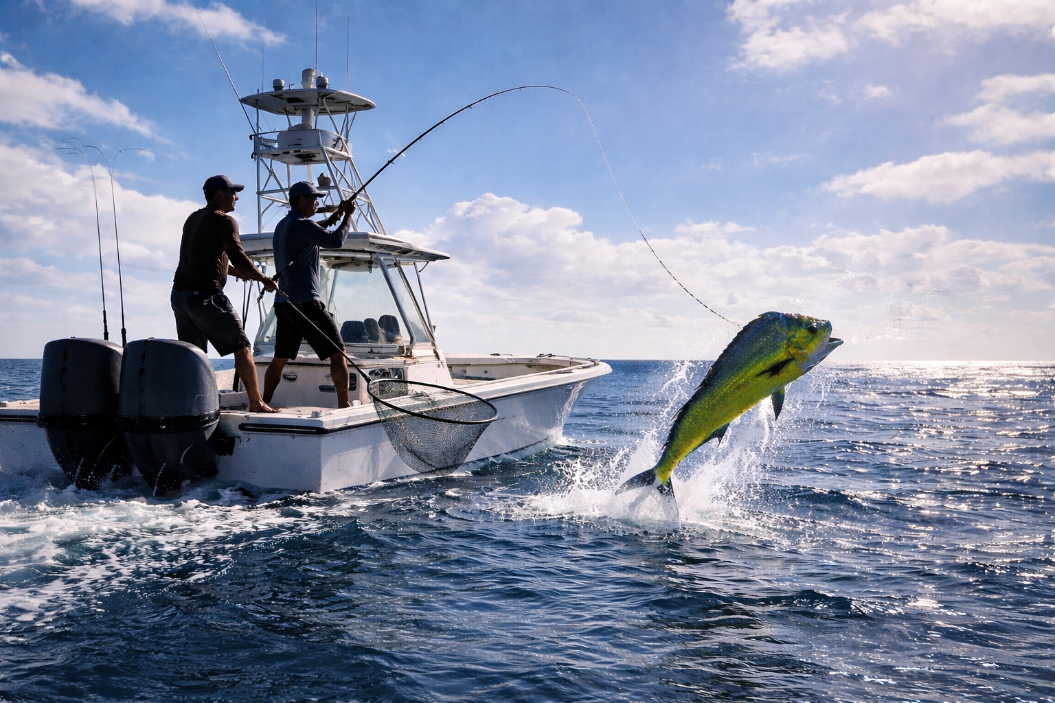 Mahi Mahi Offshore Fishing Canvas Wall Art