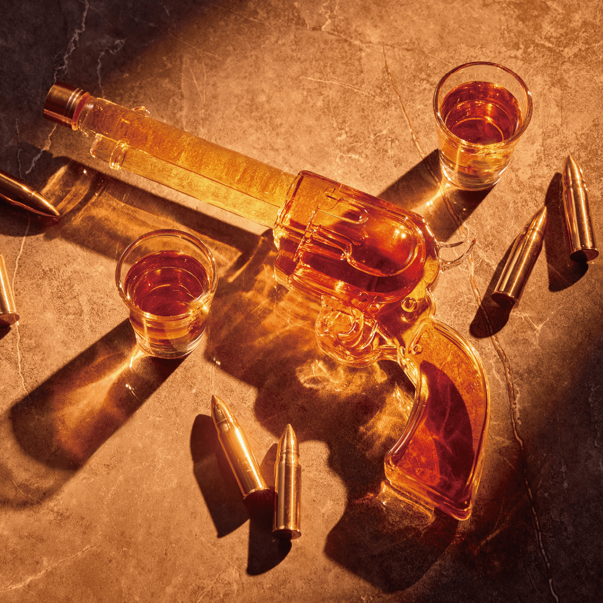 Gun Whiskey Decanter Set