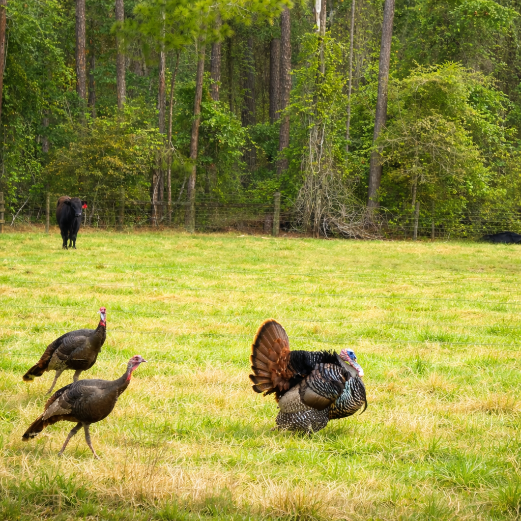 Osceola Turkey in the Field Canvas Wall Art
