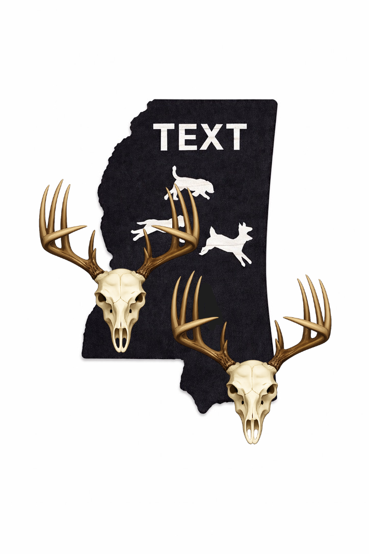 Hounds Running Deer Euro Mount Display