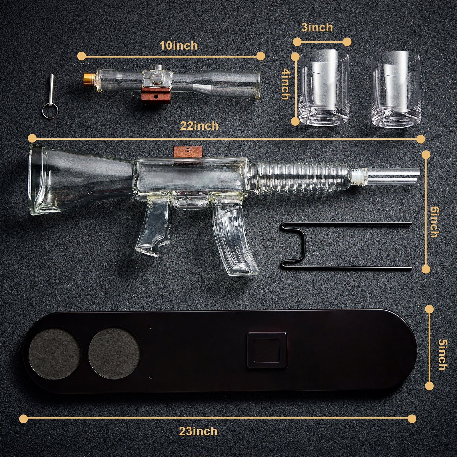 Rifle Whiskey Decanter Set