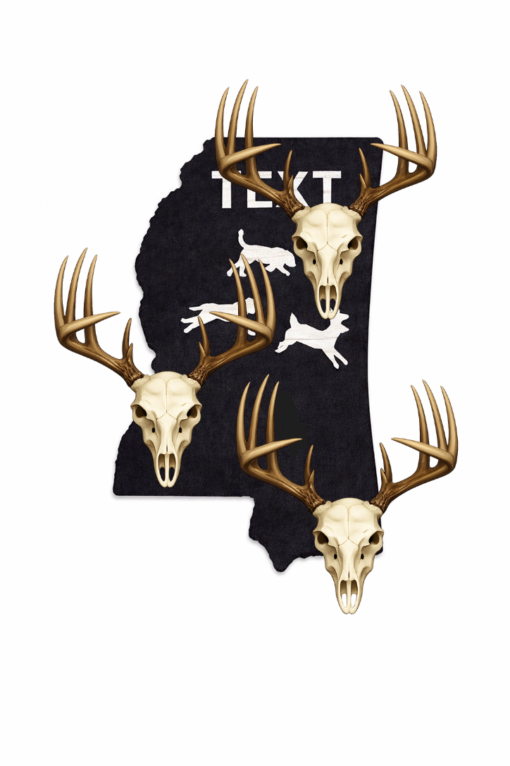 Hounds Running Deer Euro Mount Display