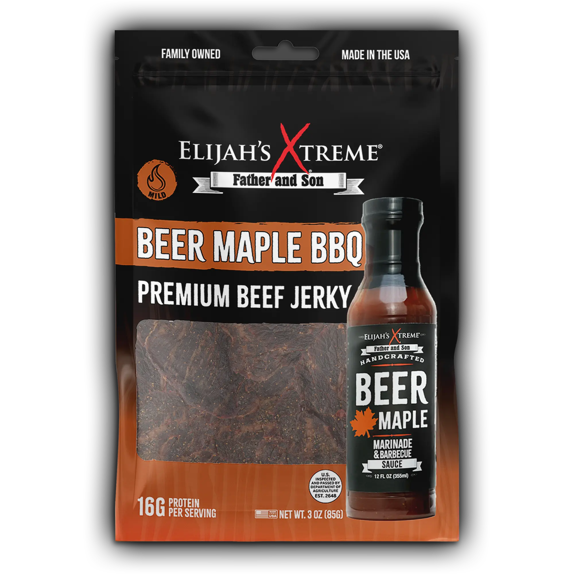 Beer Maple BBQ Beef Jerky
