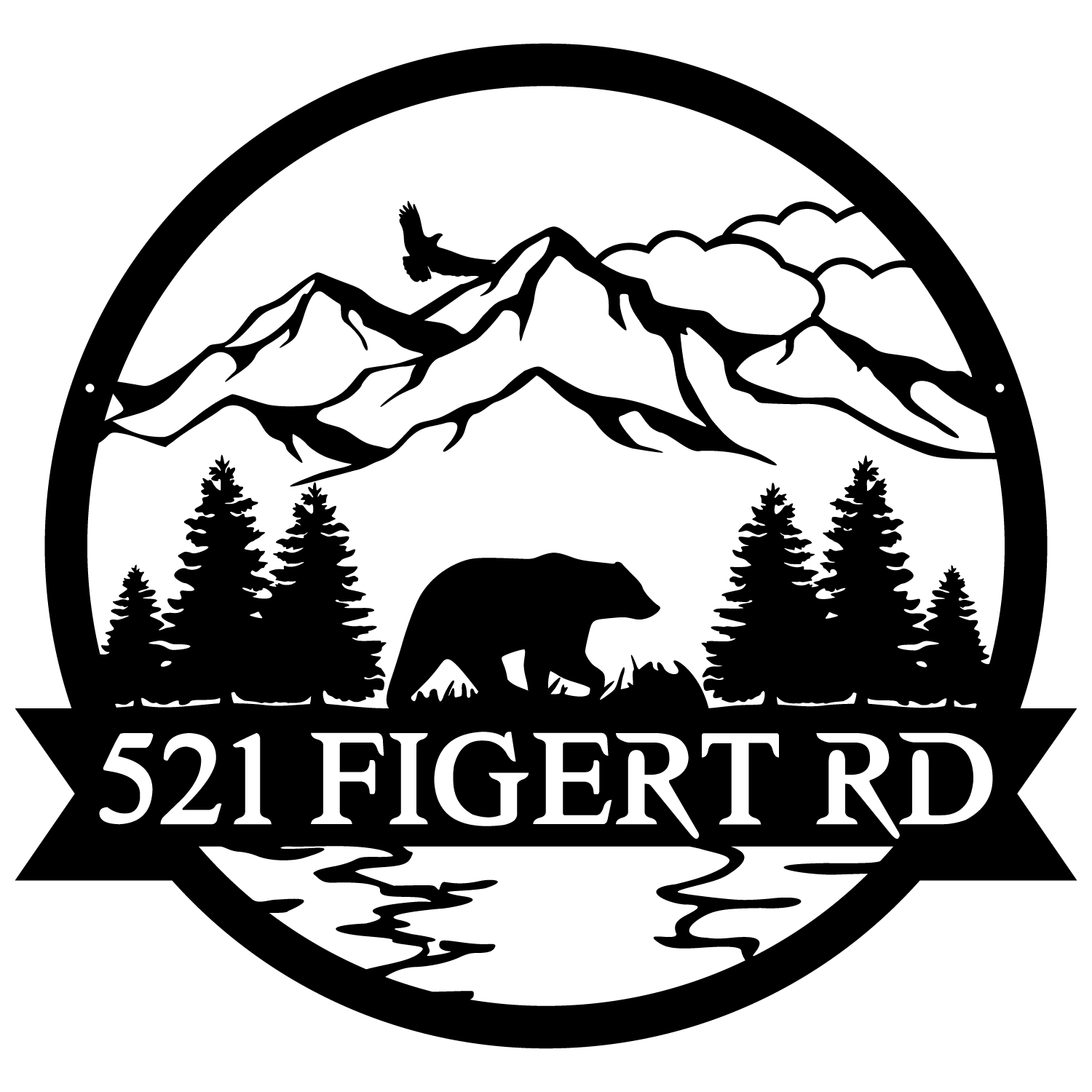 Bear Outdoor Monogram