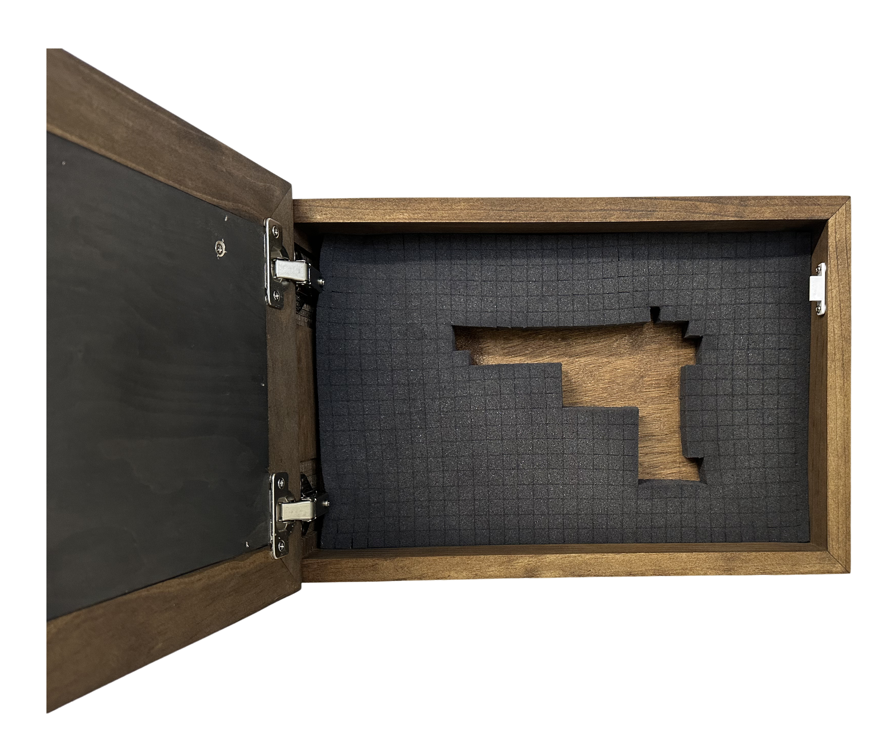 Buck and Doe in The Woods Gun Concealment Furniture - Handcrafted Hidden Gun Storage Wall Decor - Hidden Gun Shelf with Magnetic Lock for Quick Access
