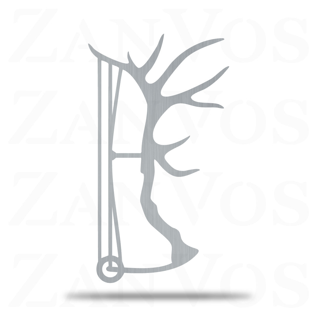 Bow Antler Metal Art