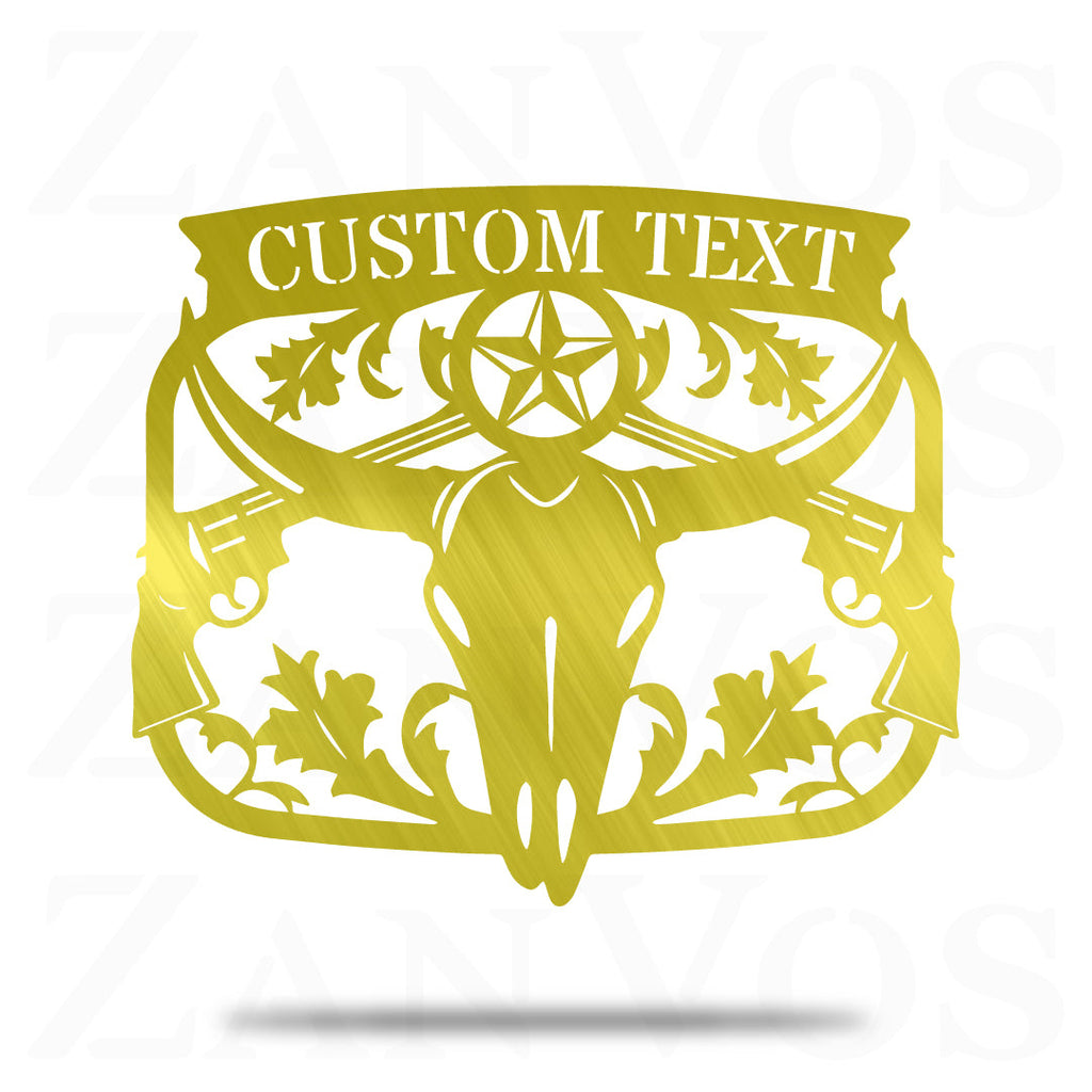 Bull Skull Monogram