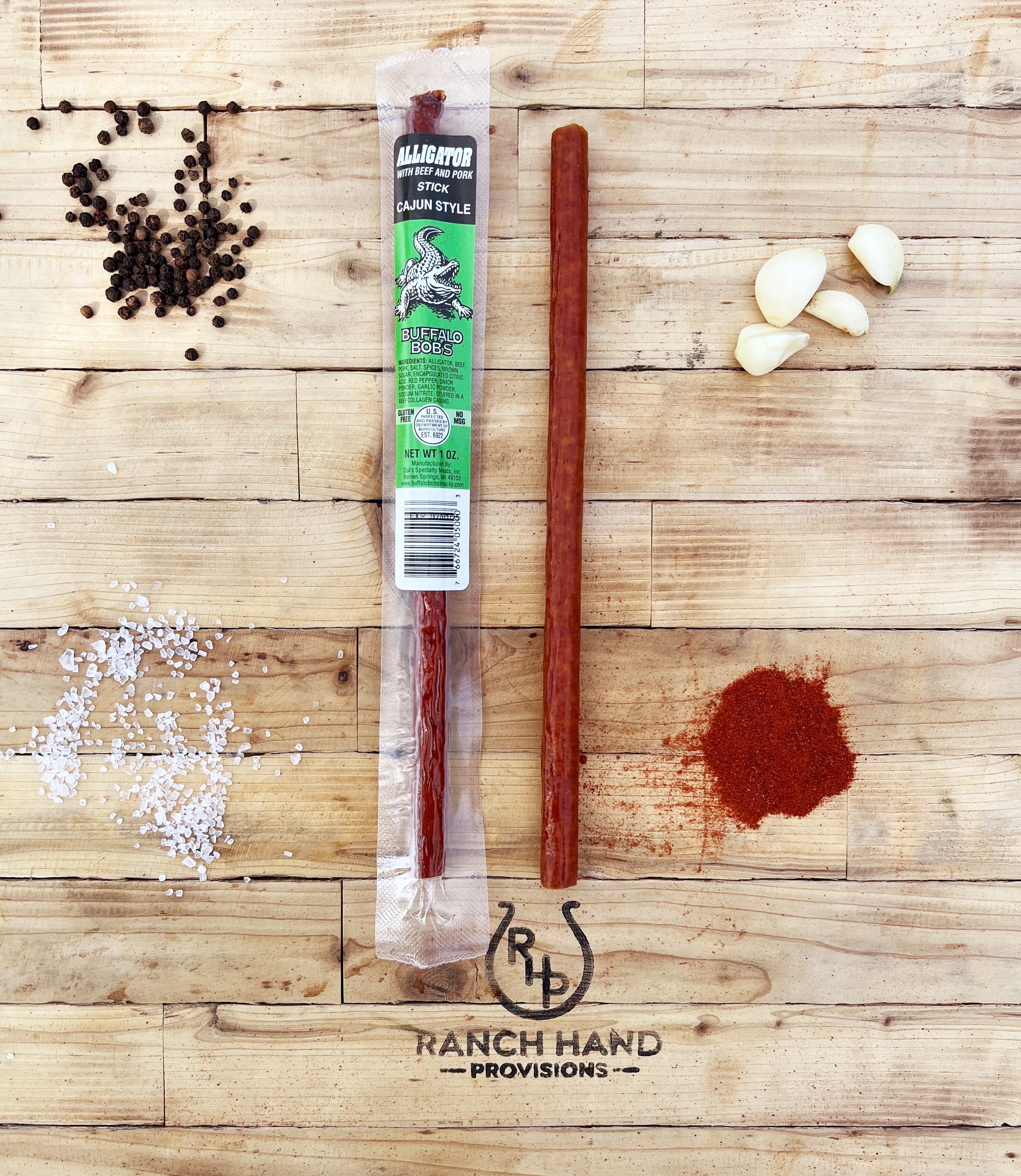 Alligator Beef Jerky Stick (Cajun-flavor)