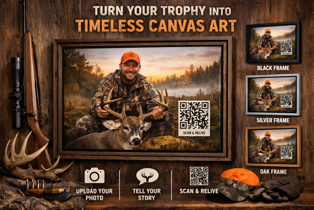 Custom Framed Canvas Print with QR Code