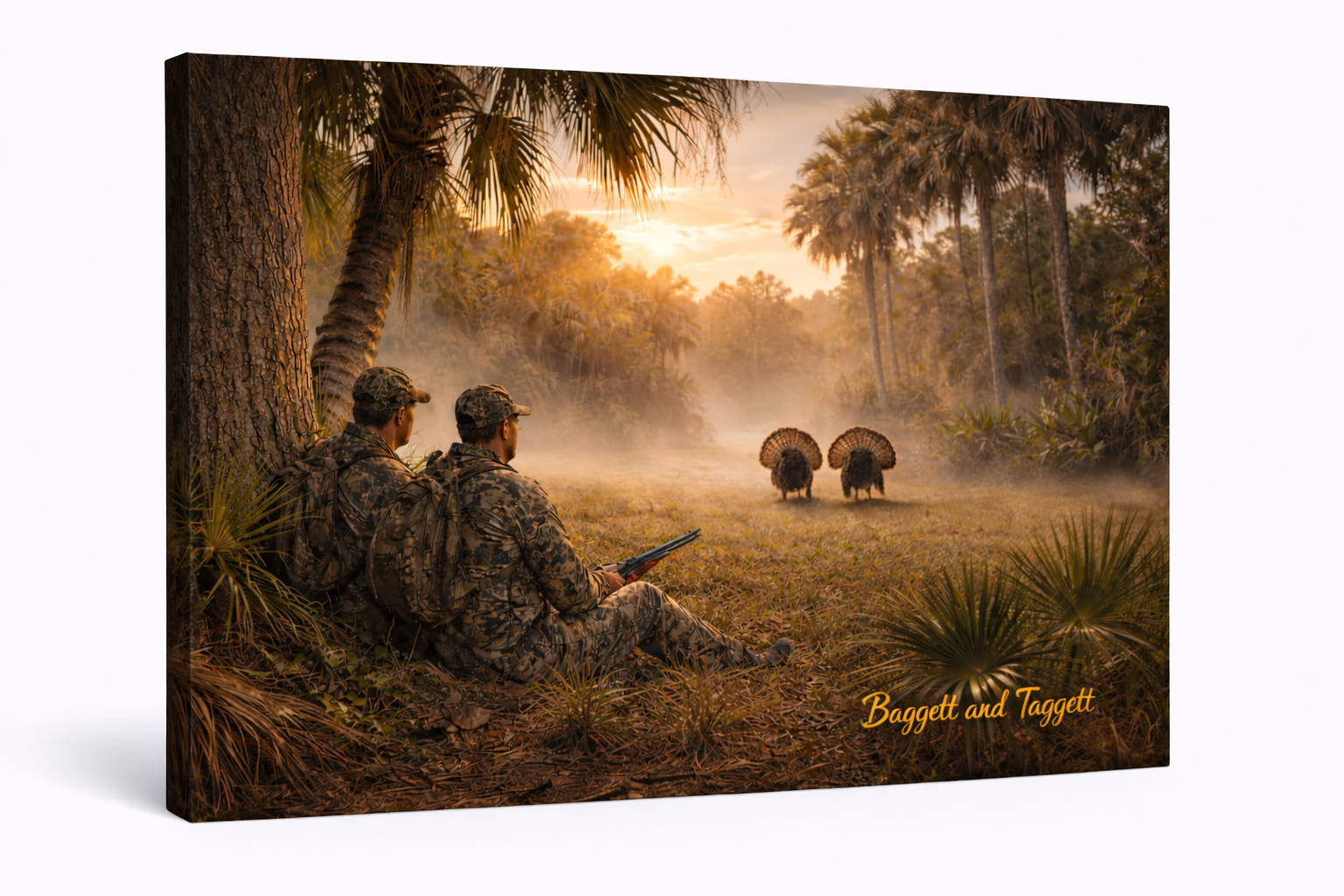 Florida Turkey Hunt Canvas Wall Art