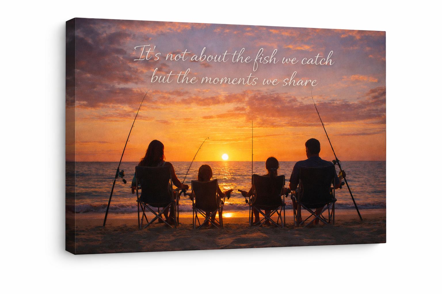 It's Not About the Fish Canvas Wall Art