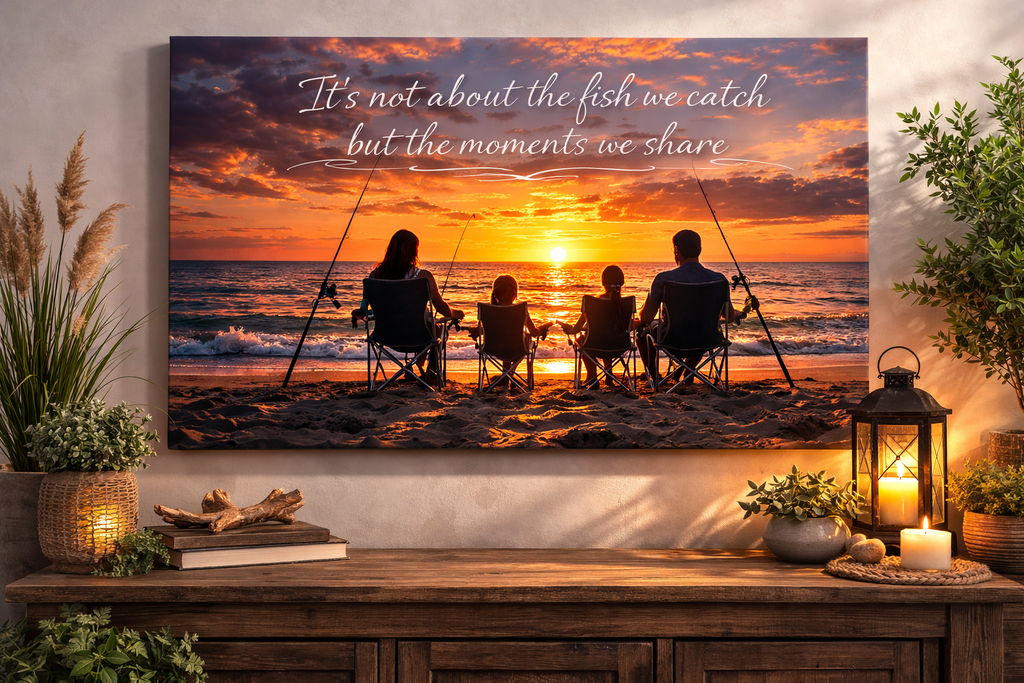 It's Not About the Fish Canvas Wall Art