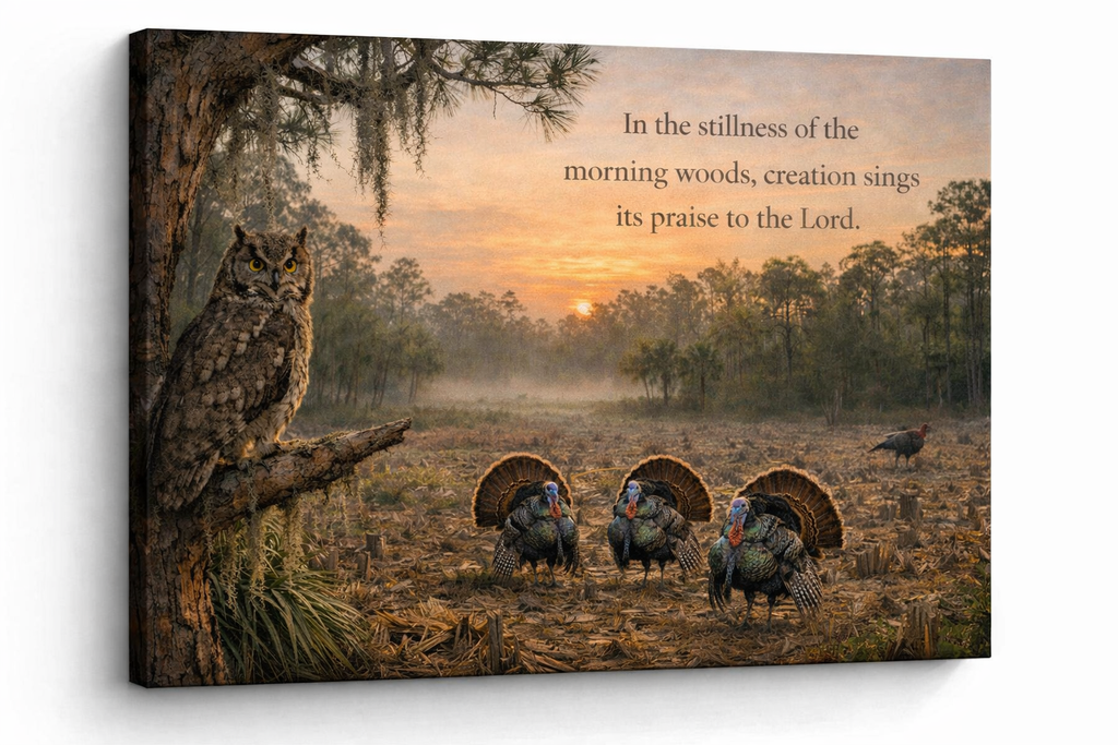 Owl’s View Turkey Canvas Wall Art