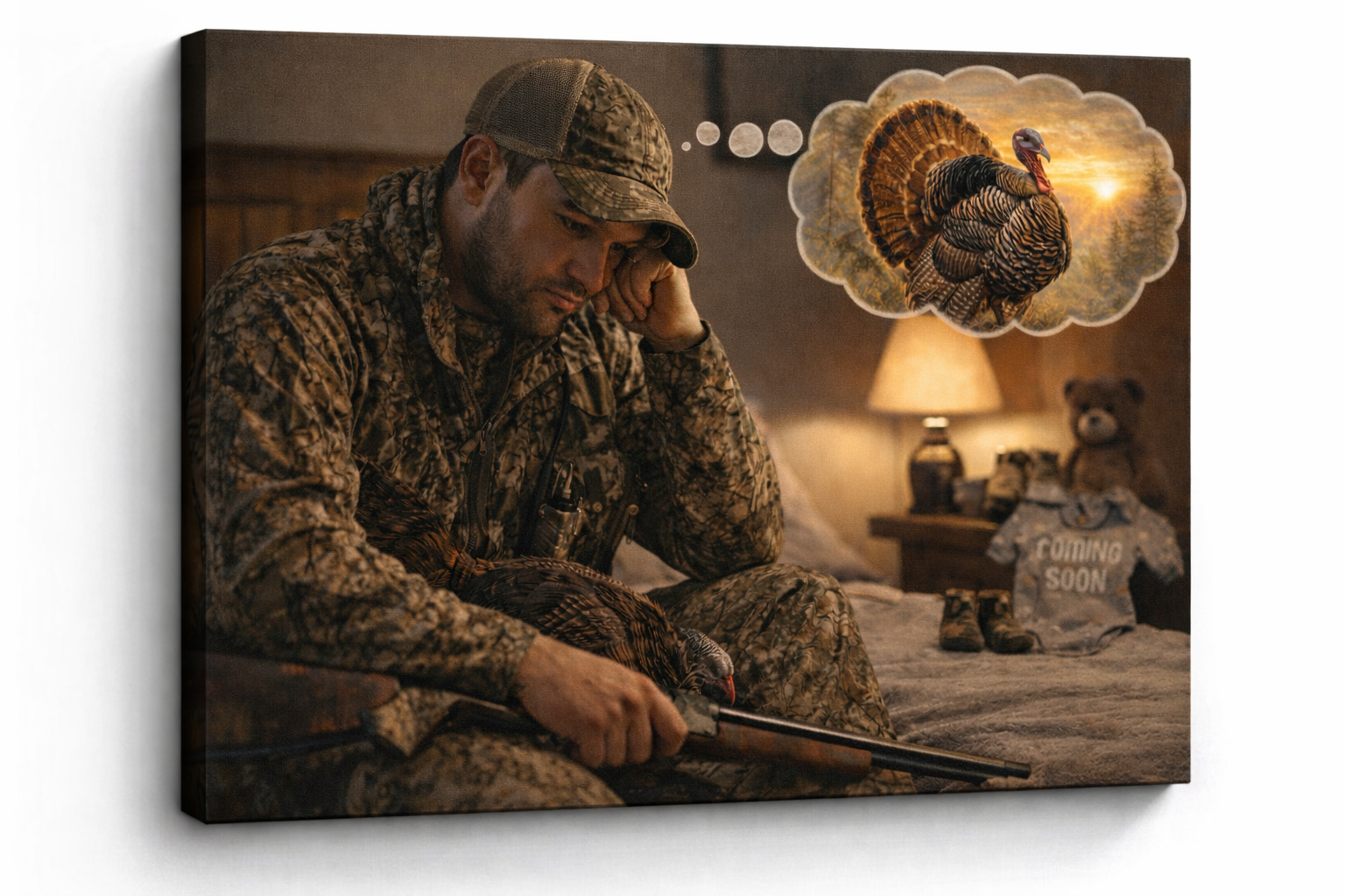 Turkey On The Mind – Baby On The Way Canvas