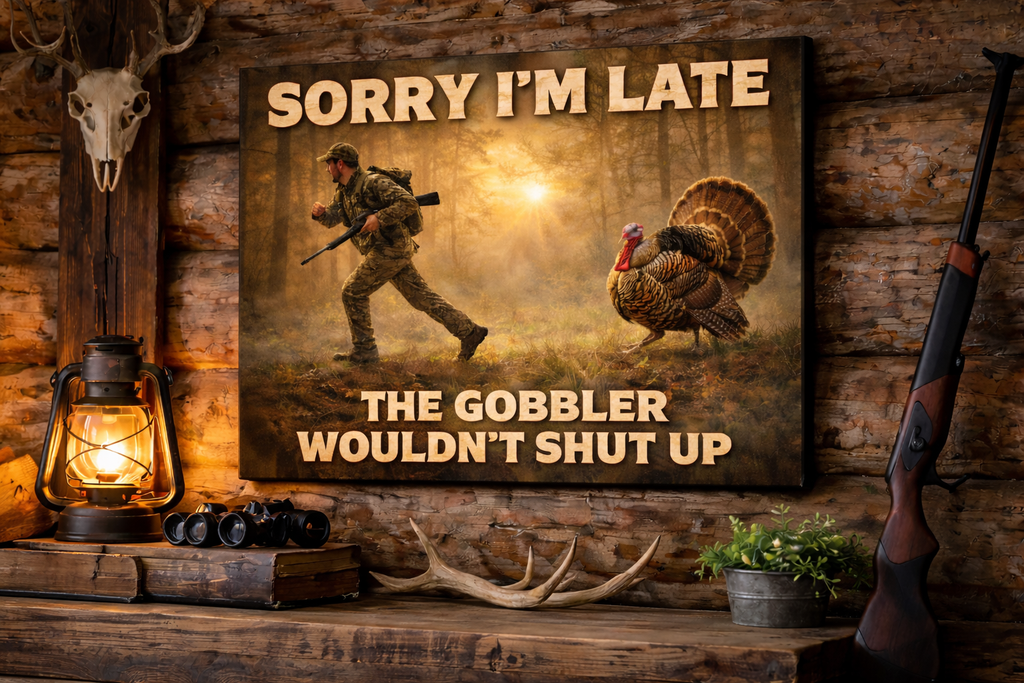 Sorry I’m Late – The Gobbler Wouldn’t Shut Up Canvas