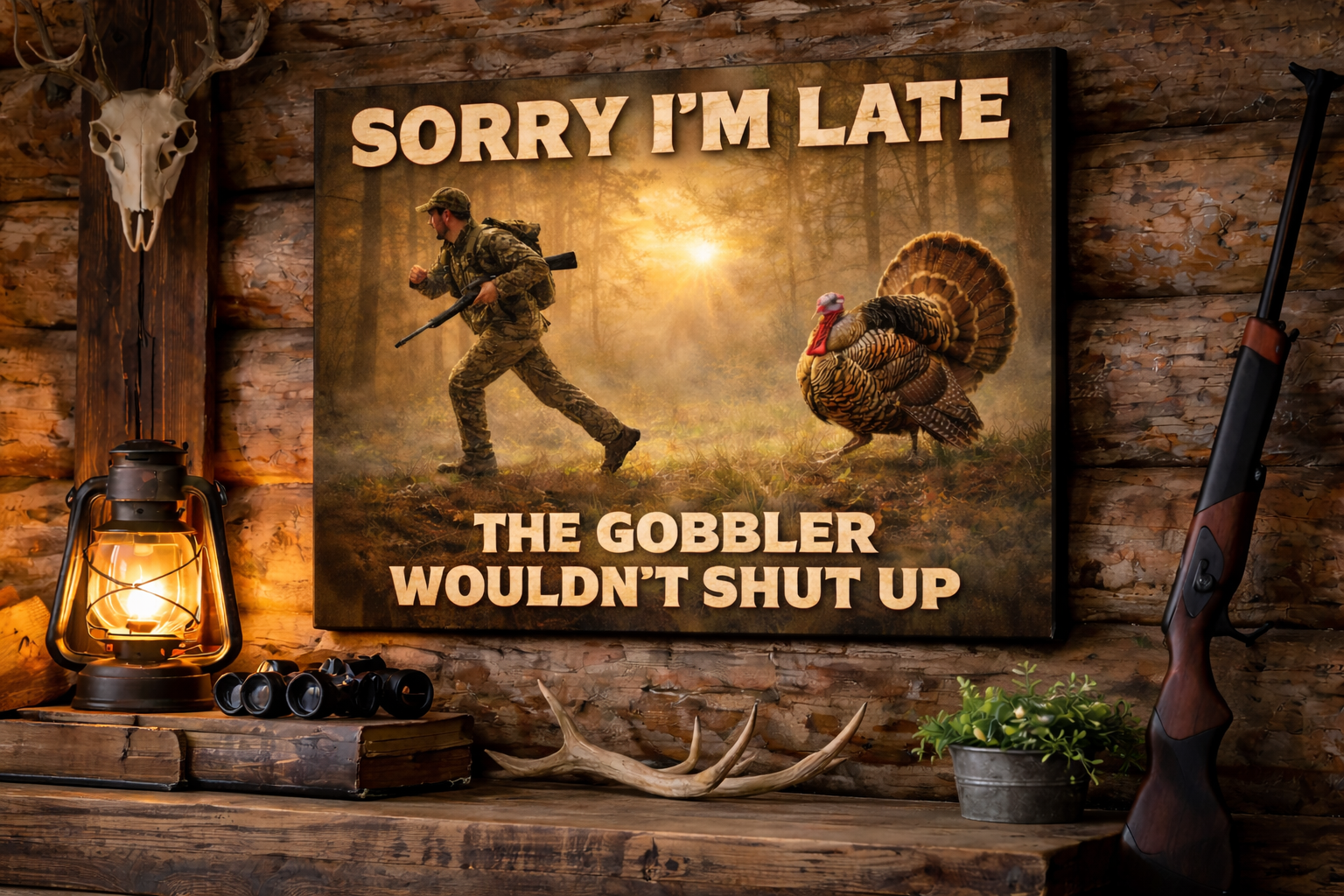 Sorry I’m Late – The Gobbler Wouldn’t Shut Up Canvas
