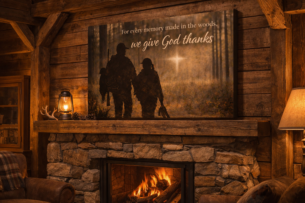 We Give God Thanks – Hunting Faith Canvas