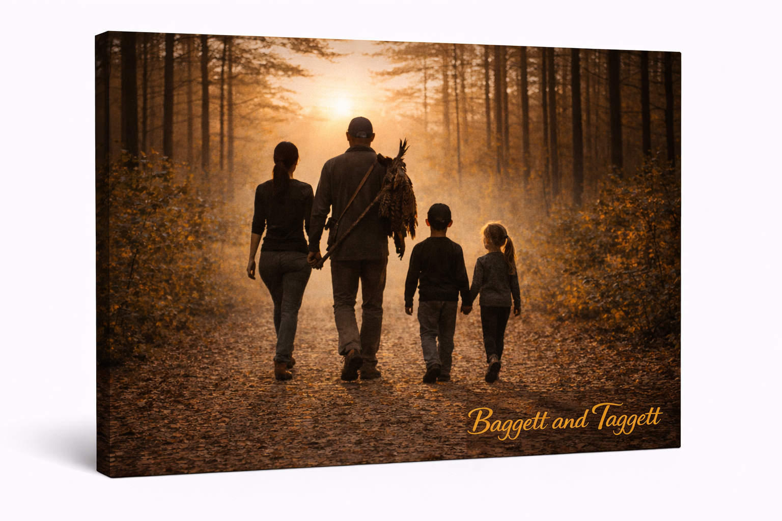 Family Legacy Turkey Hunt Canvas Wall Art