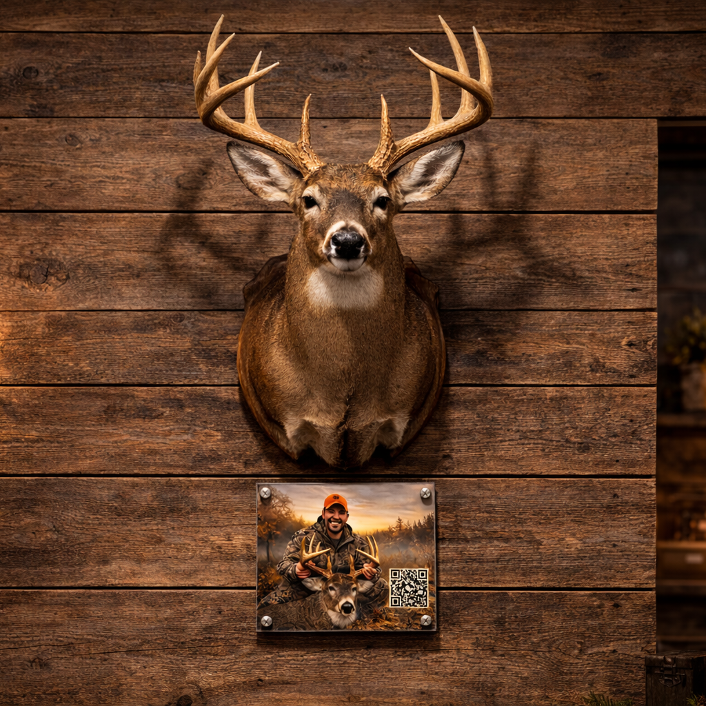 Custom Metal Photo Plaque for Shoulder Mount