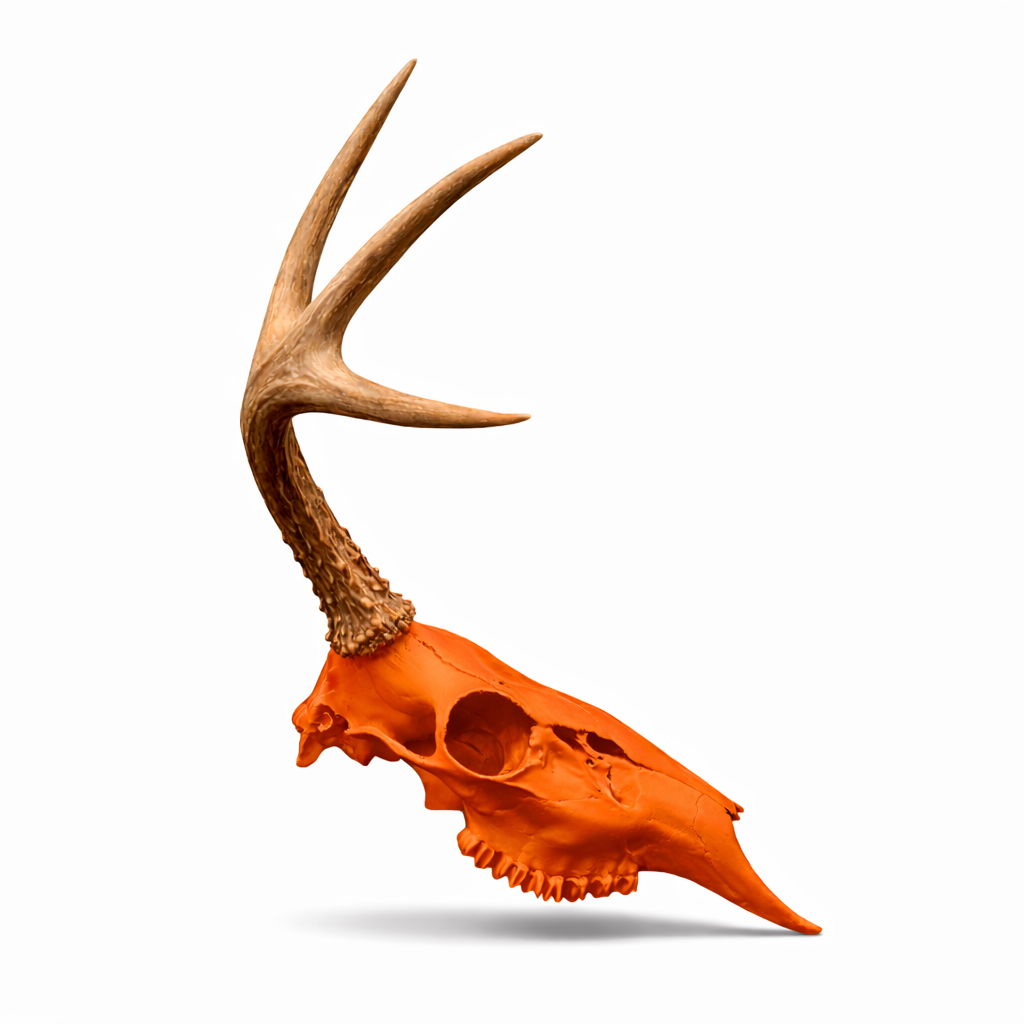 Half Euro Shed Mount – Single Antler Wall Display
