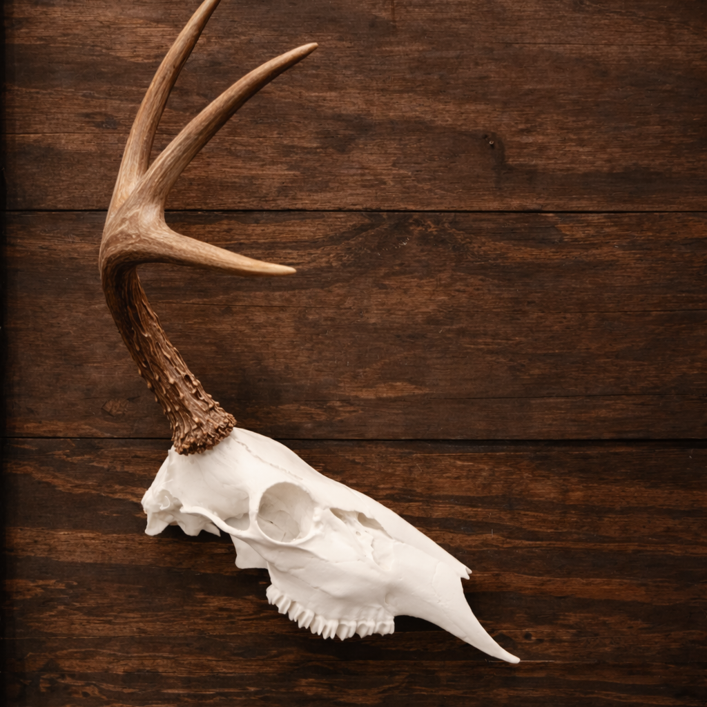 Half Euro Shed Mount – Single Antler Wall Display