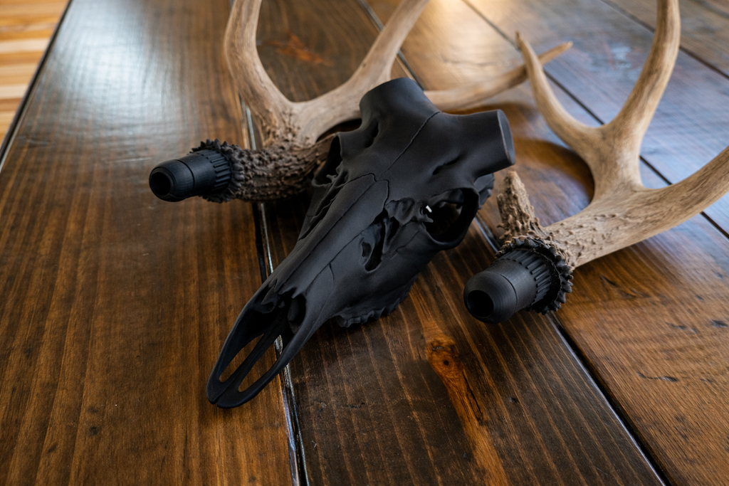 Deer Skull with Bullet Anchor Antler Mount System