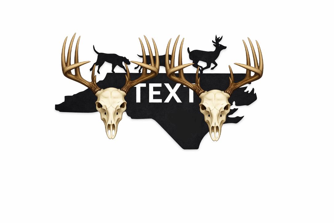 Hounds Running Deer Euro Mount Display