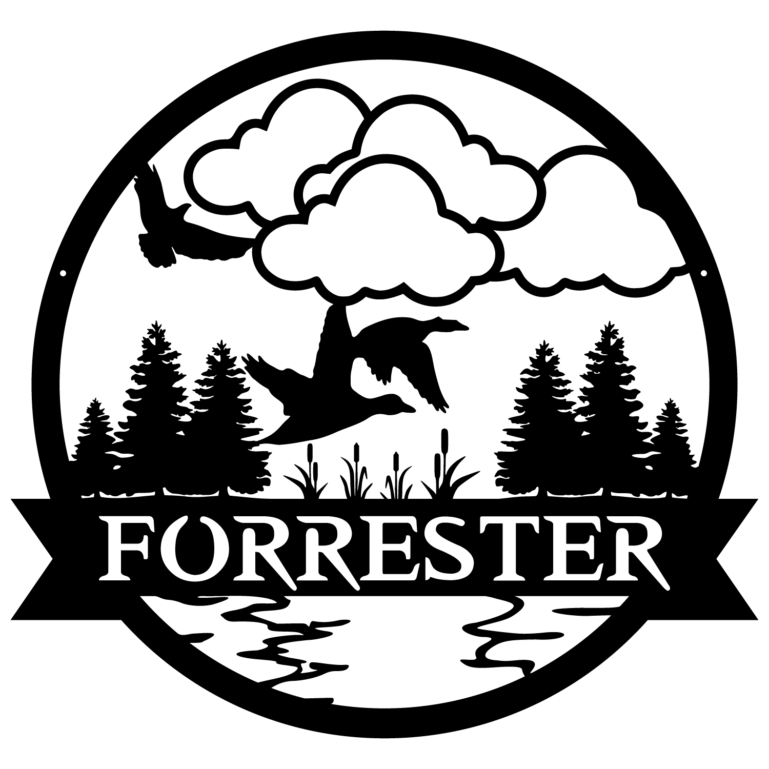 Duck Outdoor Monogram