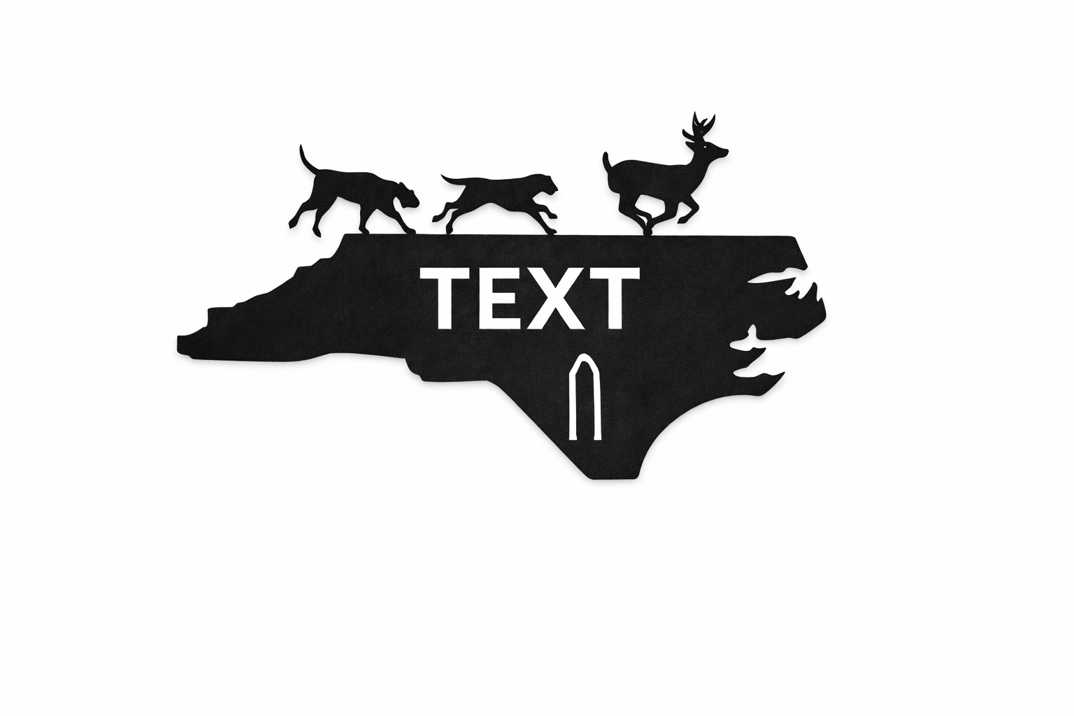 Hounds Running Deer Euro Mount Display