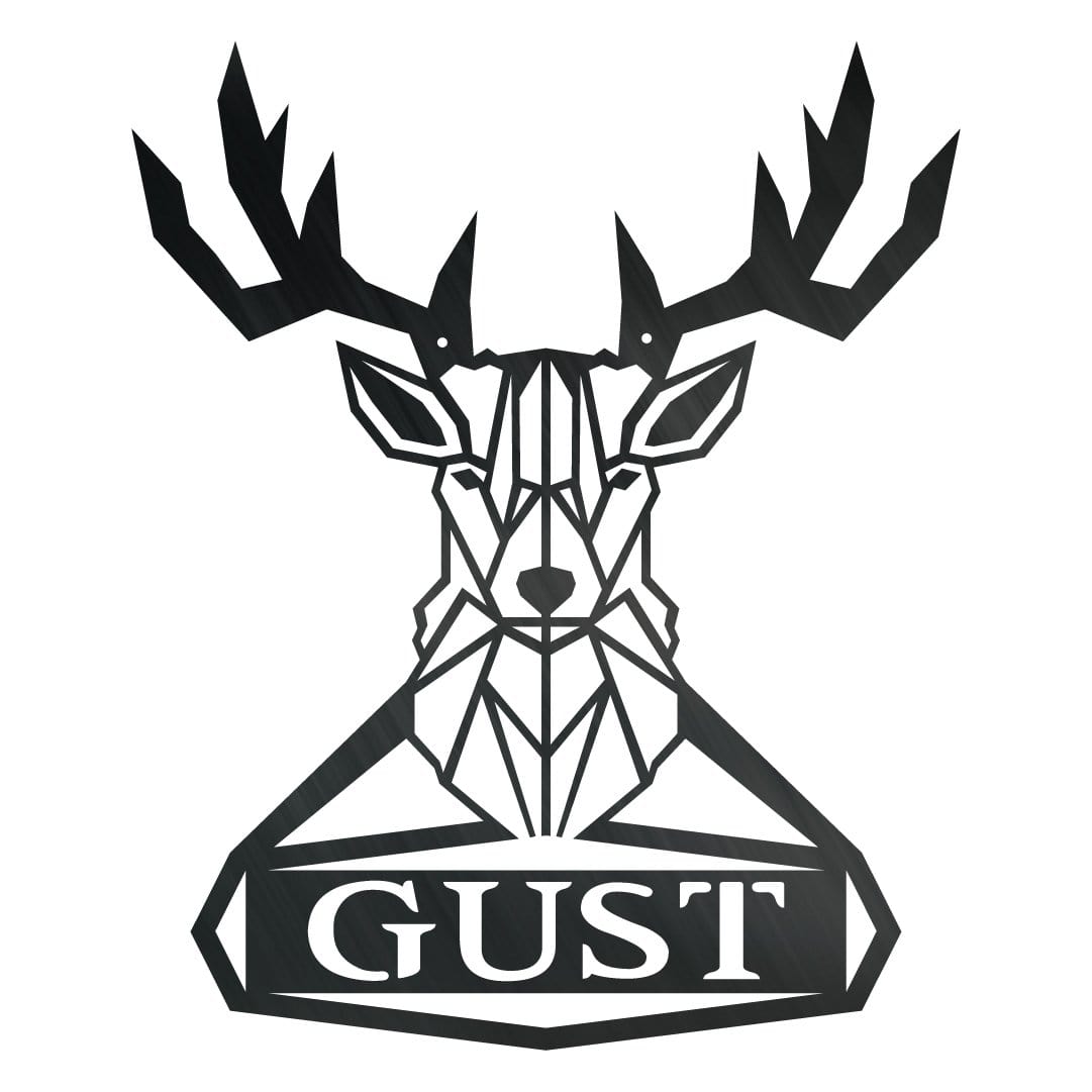 Geometric Deer Monogram