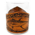 Whiskey Glass Leather Wrap - Tuna Rocks Glass