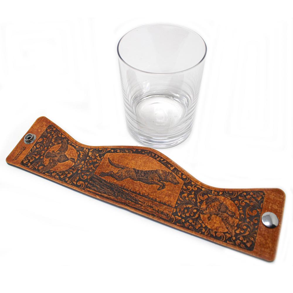 Handcrafted Leather Whiskey Glass Wraps | Leaping Lab