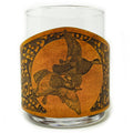 Whiskey Glass Leather Wrap - Mallard Ducks