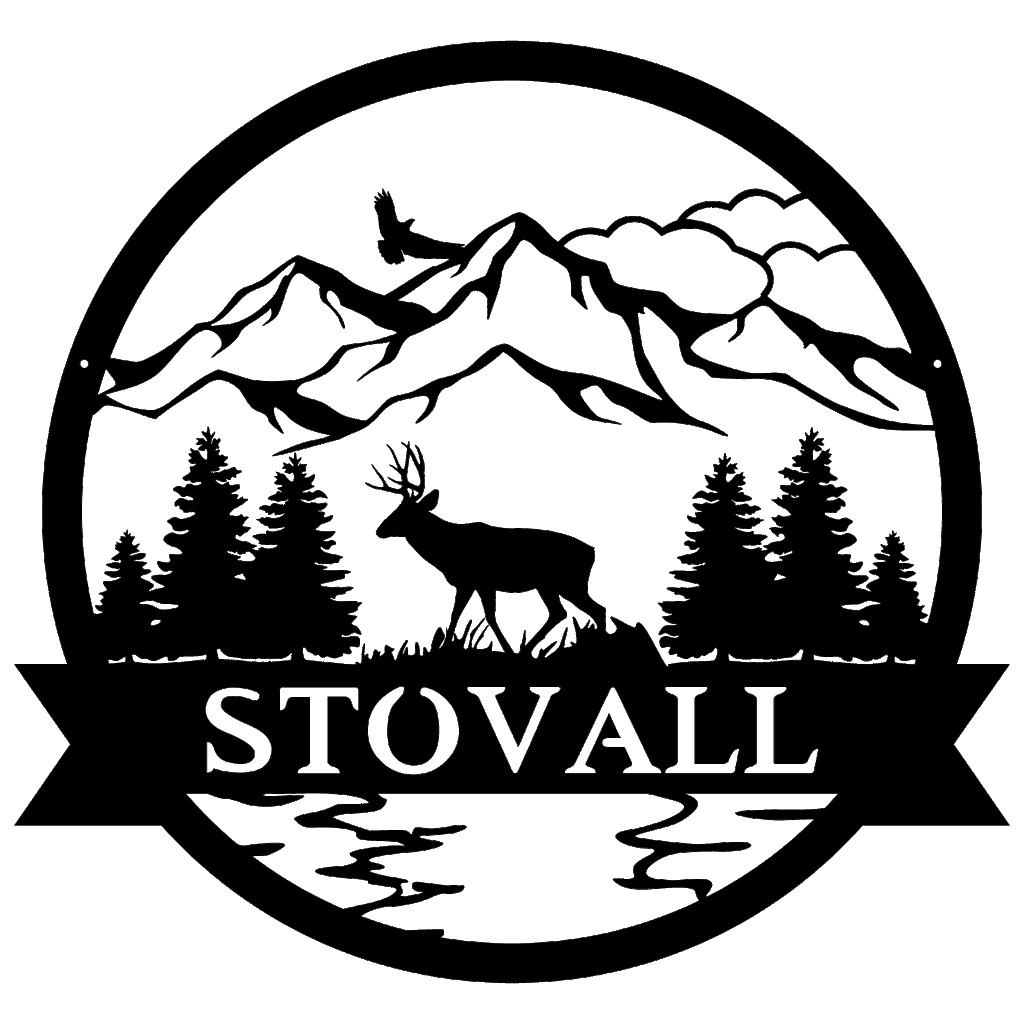 Mule Deer Outdoor Monogram