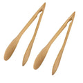 DecorBites™ Bamboo Kitchen Food Tongs