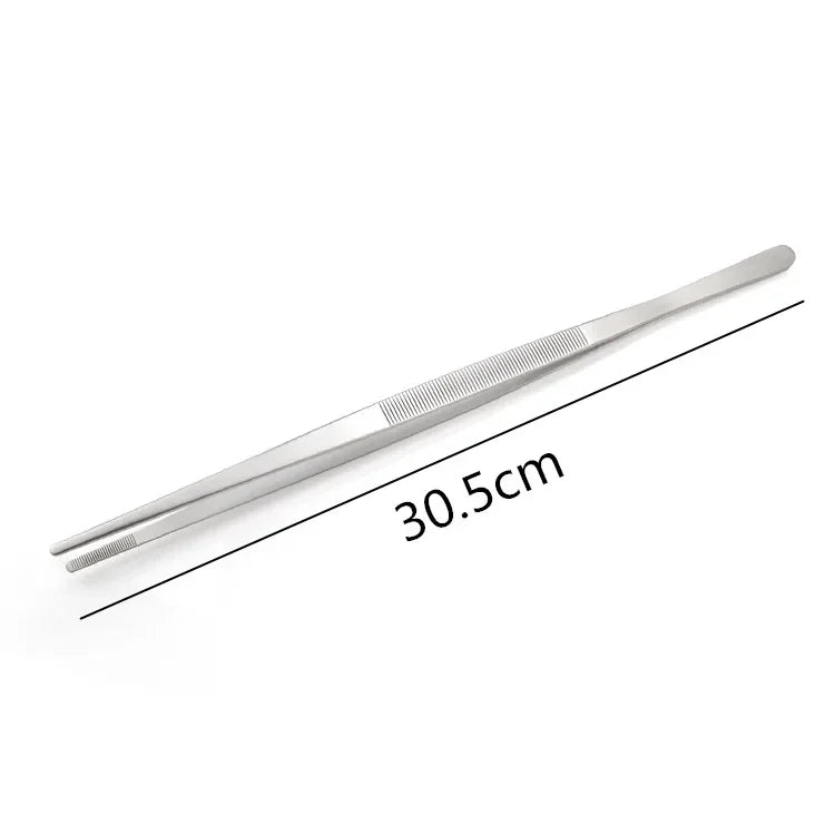 DecorBites™ BBQ Tongs: Stainless Steel Churrasco Cooking Clip for Buffet & Restaurant