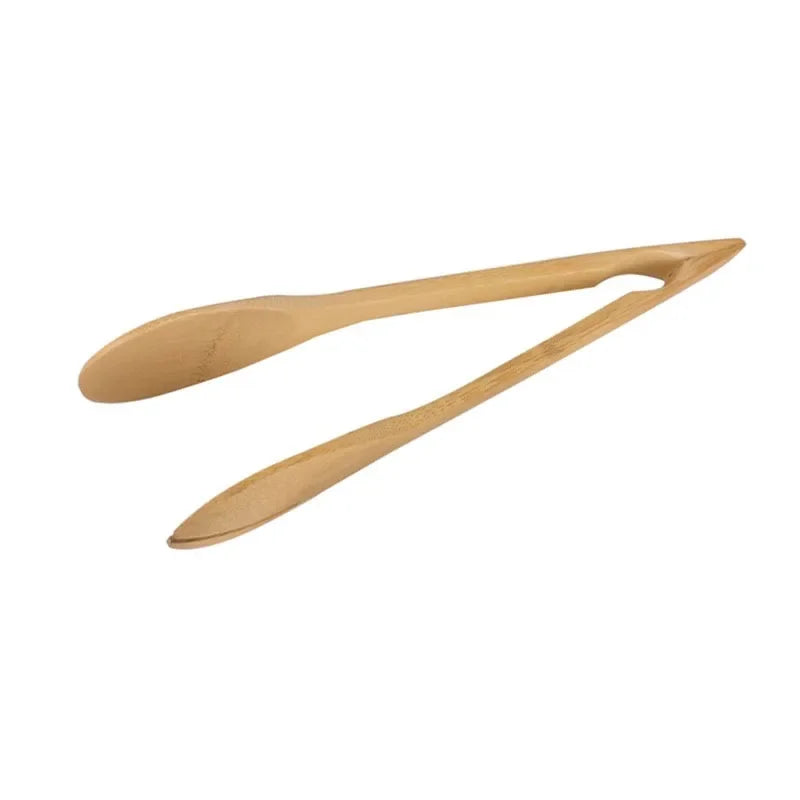 DecorBites™ Bamboo Kitchen Food Tongs